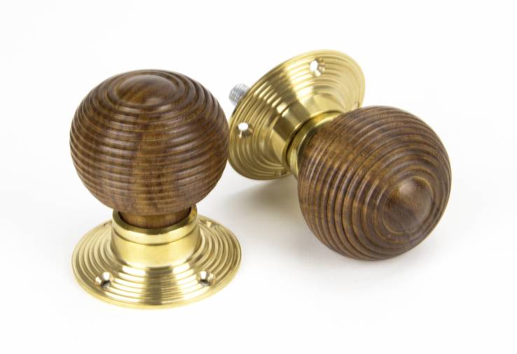 Rosewood and PB Cottage Mortice/Rim Knob Set - Small Image 1