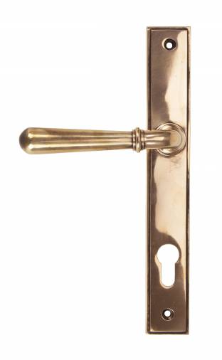 Polished Bronze Newbury Slimline Lever Espag. Lock Image 1