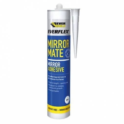 Everbuild Mirror Mate Adhesive White 300ml  Image 1