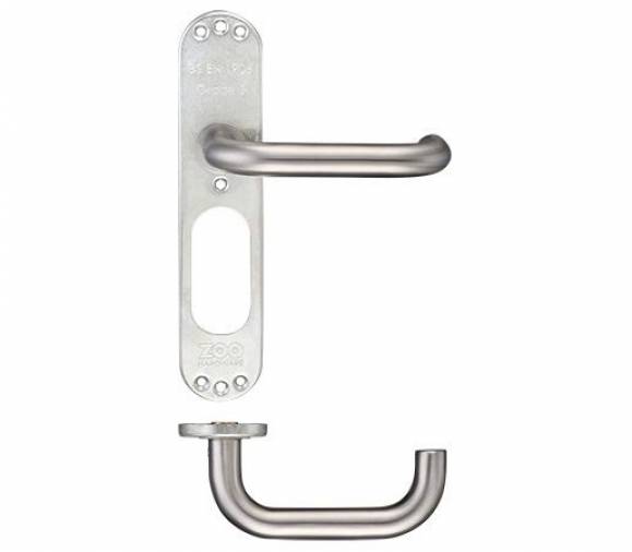 Zoo ZCSIP19SP 19mm Return to Door Inner Latch Backplate - Satin Stainless Image 1