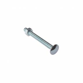 Added Forgefix Carriage Bolts & Nuts M8 BZP Pack 10 To Basket