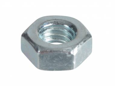 Added Forgefix FPNUT8 Hex Full Nuts & Washers M8 BZP Pack 16 To Basket