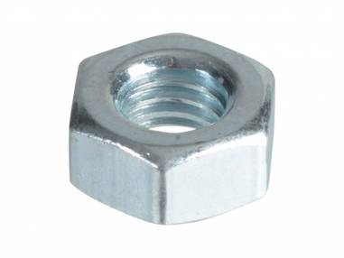 Added Forgefix FPNUT6 Hex Full Nuts & Washers M6 BZP Pack 25 To Basket