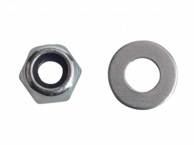 Forgefix FPNYLOC3 Nyloc Nuts & Washers M3 BZP Pack 60 | Specialist Ironmongery & Industrial Suppliers Ltd
