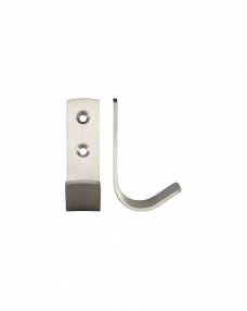 Added Zoo ZAS72SS Single Coat Hook - Satin Stainless To Basket