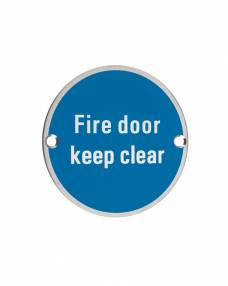 Added Zoo ZSS11 Fire Door Keep Clear Signage To Basket