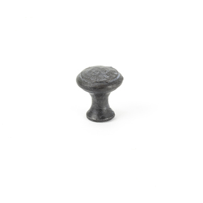 Added Beeswax Hammered Cabinet Knob - Small To Basket