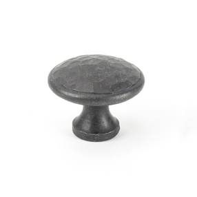 Added Beeswax Hammered Cabinet Knob - Large To Basket