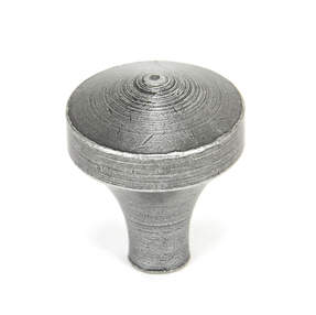 Added Pewter Shropshire Cabinet Knob - Small To Basket