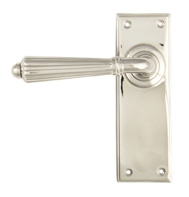 Added Polished Nickel Hinton Lever Latch Set To Basket