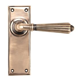 Added Polished Bronze Hinton Lever Latch Set To Basket
