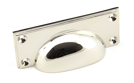 Added Polished Nickel Art Deco Drawer Pull To Basket