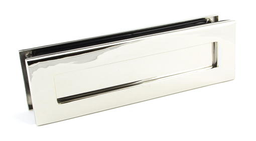Added Polished Nickel Traditional Letterbox To Basket