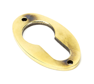 Added Anvil 83819 Aged Brass Oval Euro Escutcheon To Basket