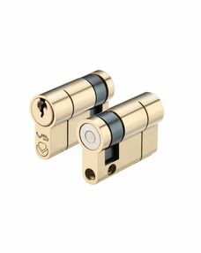 Vier 5-Pin Single Euro Cylinders - Polished Brass | SIIS